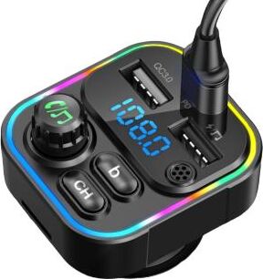 картинка fm-трансмиттер acv fmt-130b ж-к диспл/usb/bluetooth/rgb от магазина Tovar-RF.ru