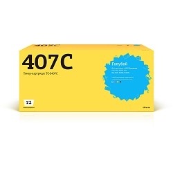 картинка t2 clt-c407s  картридж  (tc-s407c) для samsung clp-320/325/clx-3185 (1000 стр.) голубой, с чипом от магазина Tovar-RF.ru