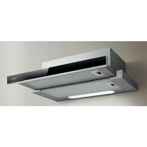 картинка вытяжка встраиваемая jet air orion lx/gr/f/60/vt серый/стекло черное управление: кнопочное (1 мотор) от магазина Tovar-RF.ru