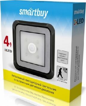 картинка cветодиодный фонарь smartbuy (sbf-4-k) 4aaa + датчик движения smartbuy (sbf-4-k) 4aaa + датчик движенияот магазина Tovar-RF.ru