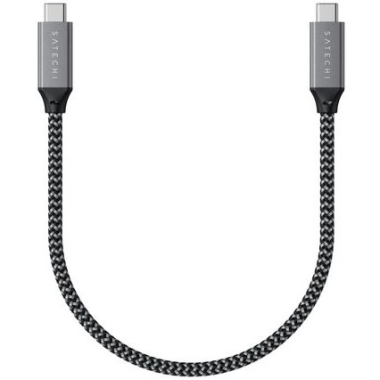 картинка satechi [st-u4c25m] кабель usb4 c to c длина 25 см. цвет: серый космос" от магазина Tovar-RF.ru