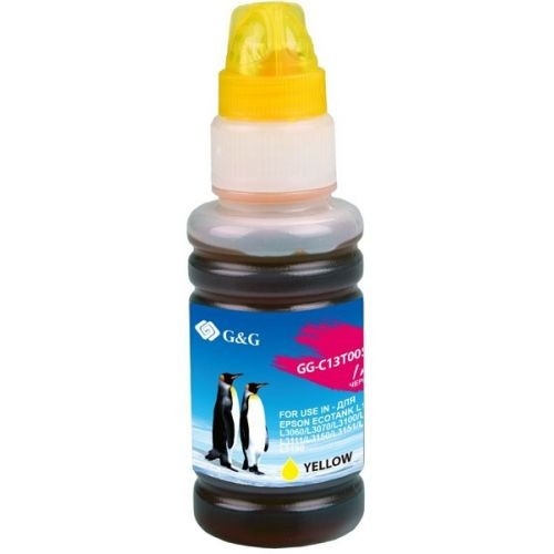 картинка чернила g&g gg-c13t00s44a желтый70мл для l1110, l3151, l3100, l3101, l3110, l3150 от магазина Tovar-RF.ru