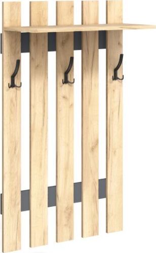 картинка Вешалка БИТЕЛ ПРИХОЖАЯ МИНИ ВЕШАЛКА МЛ-3 (ДУБ ЗОЛОТОЙ КРАФТ/СЕРЫЙ ГРАФИТ) БИТЕЛ ПРИХОЖАЯ МИНИ ВЕШАЛКА МЛ-3 (ДУБ ЗОЛОТОЙ КРАФТ/СЕРЫЙ ГРАФИТ) от магазина Tovar-RF.ru