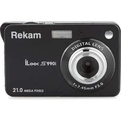 картинка rekam ilook s990i черный 21mpix 2.7" 720p sdhc/mmc cmos is el/li-ion от магазина Tovar-RF.ru