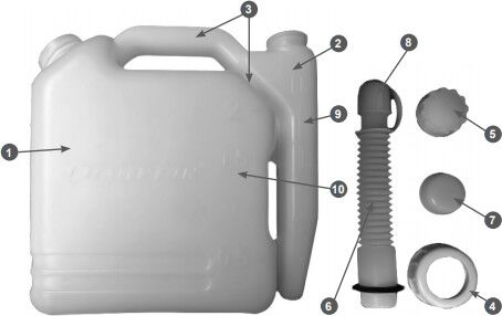 картинка канистра champion c1010 емкость 1литр для приг. топл. смеси champion c1010 емкость 1литр для приг. топл. смеси от магазина Tovar-RF.ru