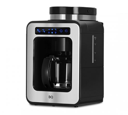 картинка кофеварка капельная со встроенной кофемолкой bq cm7000 стальной-черный магазин Tovar-RF.ru являющийся официальным дистрибьютором в России картинка кофеварка капельная со встроенной кофемолкой bq cm7000 стальной-черный от магазина Tovar-RF.ru