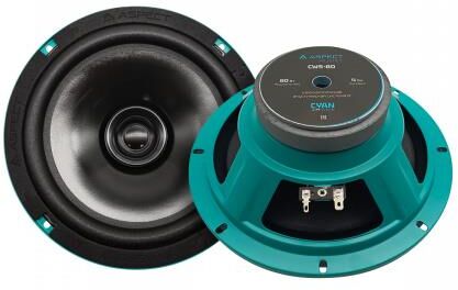 картинка aspect cws-80, cyan line, 8"(20 см), rms/max 80/240 вт, 4 ом, 93 дб, 55 гц-15 кгц от магазина Tovar-RF.ru
