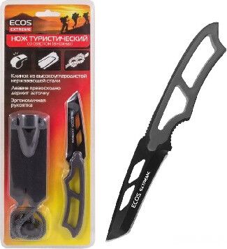 картинка нож туристический экос ex-sw-b01gr нож туристический серый (325125)от магазина Tovar-RF.ru