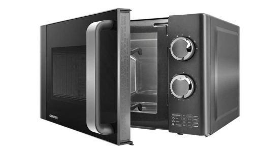 картинка микроволновая печь centek ct-1583 (gray-серый) 700w, 20л, 6 режимов, хромированные переключатели от магазина Tovar-RF.ru