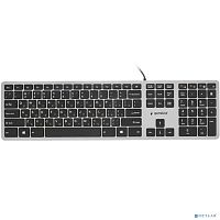 картинка клавиатура ноутбучного типа  gembird kb-8420,{usb, ножничный механизм, клавиши управления громкостью, 104 клавиши, кабель 1,5м}					 от магазина Tovar-RF.ru