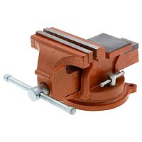 картинка SPARTA Тиски слесарные, 125 мм, поворотные, с наковальней [186255] от магазина Tovar-RF.ru