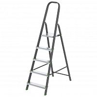 картинка СИБРТЕХ Стремянка, 5 ступеней, стальной профиль, алюминиевые ступени, Россия  [97955] от магазина Tovar-RF.ru