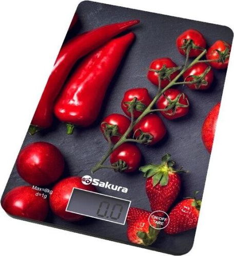 картинка весы кухонные sakura sa-6077bs перцы от магазина Tovar-RF.ru