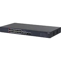 картинка dahua dh-cs4218-16et-135 16-портовый poe коммутатор с облачным управлением, 16xrj45 100mb, 2хкомбо sfp/rj45 1gb uplink, суммарно 135вт, коммутация 7.2 гбит/с, mac-таблица 8к от магазина Tovar-RF.ru