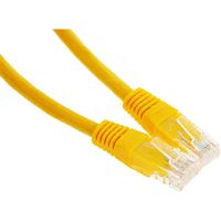 картинка патч-корд utp cablexpert pp6u-0.25m/y кат.6, 0.25м, литой, многожильный (жёлтый) от магазина Tovar-RF.ru