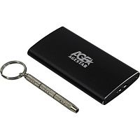 картинка agestar 3ubms2 (black) usb 3.0 внешний корпус msata, алюминий, черный от магазина Tovar-RF.ru
