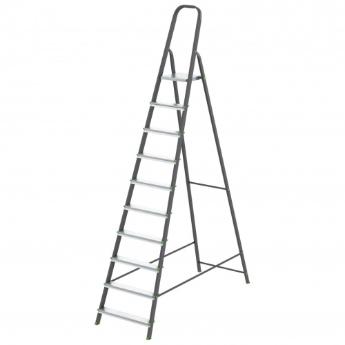 картинка СИБРТЕХ Стремянка, 10 ступеней, стальной профиль, алюминиевые ступени, Россия  [97960] от магазина Tovar-RF.ru