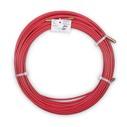 картинка cabeus pull-b-6-30m устройство для протяжки кабеля в стояках и трубах межэтажных конструкций мини узк в бухте, 30м (диаметр стеклопрутка 6 мм) от магазина Tovar-RF.ru