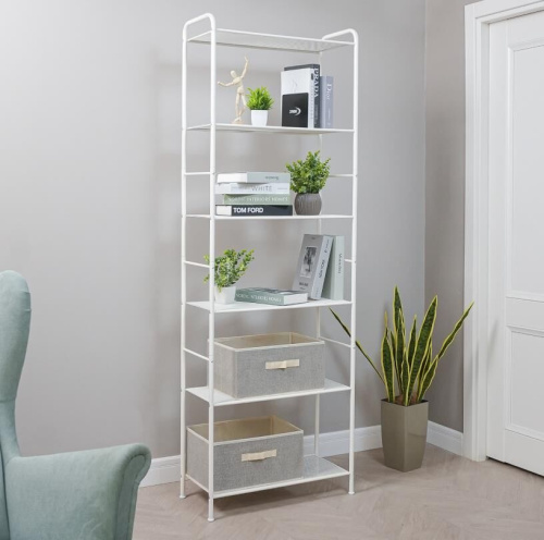 картинка Стеллаж ЗМИ Стеллаж "Валенсия 26" (Белый) СТВ26 Б ЗМИ Стеллаж "Валенсия 26" (Белый) СТВ26 Б от магазина Tovar-RF.ru