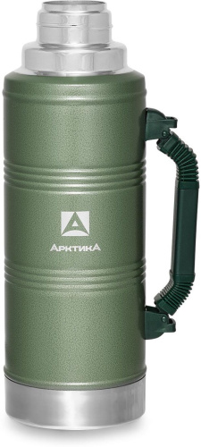 картинка термос арктика 106-2200p зелёный с ручкойот магазина Tovar-RF.ru