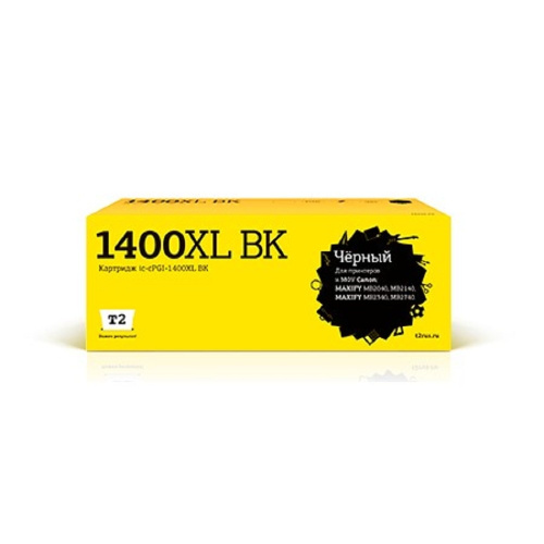 картинка t2 pgi-1400xl bk картридж (ic-cpgi-1400xl bk) струйный для canon maxify mb2040/mb2140/mb2340/mb2740, черный магазин Tovar-RF.ru являющийся официальным дистрибьютором в России картинка t2 pgi-1400xl bk картридж (ic-cpgi-1400xl bk) струйный для canon maxify mb2040/mb2140/mb2340/mb2740, черный от магазина Tovar-RF.ru