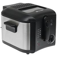 картинка фритюрница kitfort кт-2024,  черный/серебристый от магазина Tovar-RF.ru