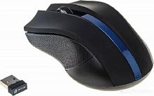 картинка мышь оклик 615mw черный/синий оптическая (1000dpi) беспроводная usb (2but) от магазина Tovar-RF.ru