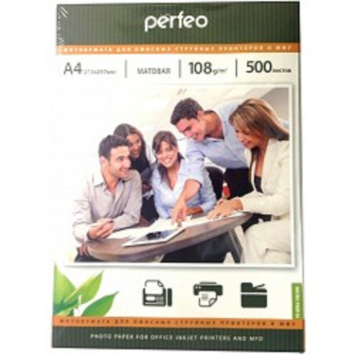 картинка Perfeo PF-MTA4-108/500 Бумага Perfeo матовая , А4 108 г/м2, 500 л магазин Tovar-RF.ru являющийся официальным дистрибьютором в России картинка Perfeo PF-MTA4-108/500 Бумага Perfeo матовая , А4 108 г/м2, 500 л от магазина Tovar-RF.ru