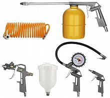 картинка набор пневмоинструмента deko dksg05 (5 предметов краскораспылитель с верхним бачком) 018-0909 от магазина Tovar-RF.ru