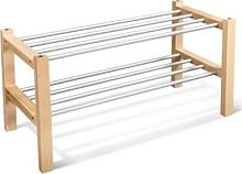 картинка Полка для обуви SHEFFILTON Полка для обуви Альберо SHT-SR9 прозрач лак/алюм.металлик (985635) SHEFFILTON Альберо SHT-SR9 прозрач лак/алюм.металлик (985635) от магазина Tovar-RF.ru