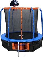 картинка спортивный инвентарь ecos bt14ft-3 батут 14 с сеткoй, лесенкой и баскетбольным кольцом (010368)от магазина Tovar-RF.ru