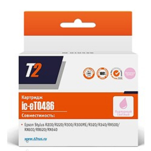 картинка t2 c13t048640 (ic-et0486) картридж для epson stylus photo r200/r300/rx500/rx600, светлопурпурный, с чипом магазин Tovar-RF.ru являющийся официальным дистрибьютором в России картинка t2 c13t048640 (ic-et0486) картридж для epson stylus photo r200/r300/rx500/rx600, светлопурпурный, с чипом от магазина Tovar-RF.ru