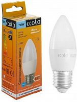 картинка Лампа светодиодная ECOLA N7QV70ELC candle LED Premium 7W/E27/4000K 360° filament нейтральный белый от магазина Tovar-RF.ru