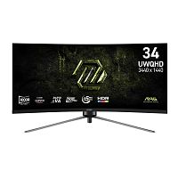 картинка msi mag 34" 345cqrf e20 black {va 3440x1440 curved 1000r 200hz 0.5ms 21:9 300cd 2xhdmi displayport tilt swiv has pivot external vesa} от магазина Tovar-RF.ru