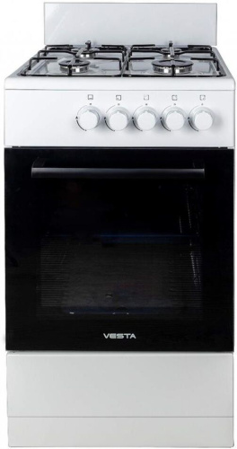 картинка плита газовая vesta bergamo vgg 5021.1 белая vesta bergamo vgg 5021.1 белая от магазина Tovar-RF.ru