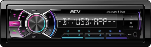 картинка автомагнитола acv avs-601ubm (1din/мультицвет/bt/2 usb/aux/sd/fm/3rca/sub/5 зон подсветки/4*50) acv avs-601ubm (1din/мультицвет/bt/2 usb/aux/sd/fm/3rca/sub/5 зон подсветки/4*50) от магазина Tovar-RF.ru