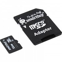 картинка micro securedigital 32gb smart buy sb32gbsdcl10-01 {micro sdhc class 10, sd adapter} от магазина Tovar-RF.ru