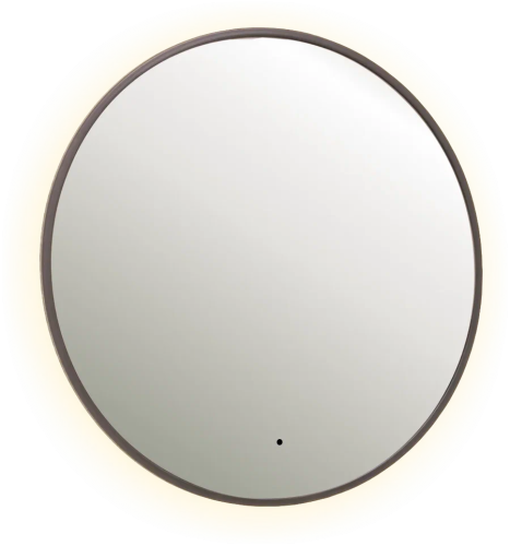 картинка Зеркало SHINE 80х80 см, метал. рама, графит, беск. сенсор, LED-подсветка, диммер магазин Tovar-RF.ru являющийся официальным дистрибьютором в России картинка Зеркало SHINE 80х80 см, метал. рама, графит, беск. сенсор, LED-подсветка, диммер от магазина Tovar-RF.ru