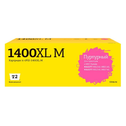 картинка t2  pgi-1400xl m картридж (ic-cpgi-1400xl m) струйный для canon maxify mb2040/mb2140/mb2340/mb2740, пурпурный от магазина Tovar-RF.ru