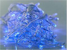 картинки светодиодная гирлянда ecola n4yb15elc led гирлянда 220v ip44 нить 15м 200led синяя blue, 8 режимов, прозр.провод с вилкой синий от магазина Tovar-RF.ru