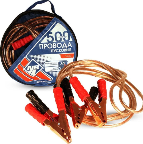 картинка провода пусковые nova bright 500а с прозрачной изоляцией, в сумке, 2.5м 37662 nova bright 500а с прозрачной изоляцией, в сумке, 2.5м 37662 от магазина Tovar-RF.ru