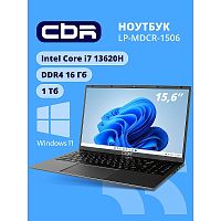 картинка ноутбук cbr lp-mdcr-1506 15.6" fhd ips (intel i7-13620h(1.3ghz)/8gb*2 ddr4 3200mhz/1024 gb ssd pcie/intel uhd graphics/rj45/w11pro/5500 mah/пластик) от магазина Tovar-RF.ru