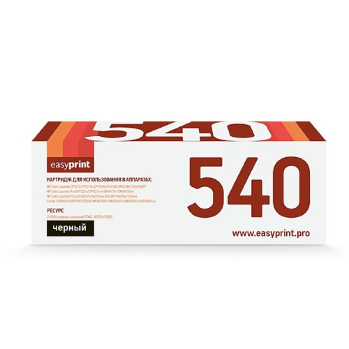 картинка easyprint cf210x/320a/540a/716b/731h  картридж lh-540 u для hp clj cp1215/cp1515/cp1525/cm1415/pro 200 m251/m276/canon 716bk (2400 стр.) черный, с чипом от магазина Tovar-RF.ru