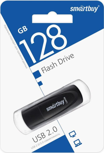 картинка флэш-напокитель smartbuy (sb128gb2sck) ufd 2.0 128gb scout black от магазина Tovar-RF.ru