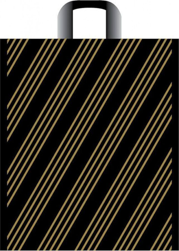 картинка пакет АРТПЛАСТ (ПТЛ06202) петлевая ручка 38х45+3 - Золотая полоса от магазина Tovar-RF.ru