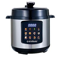 картинка скороварка-мультиварка электрическая endever vita-133, черный/стальной от магазина Tovar-RF.ru