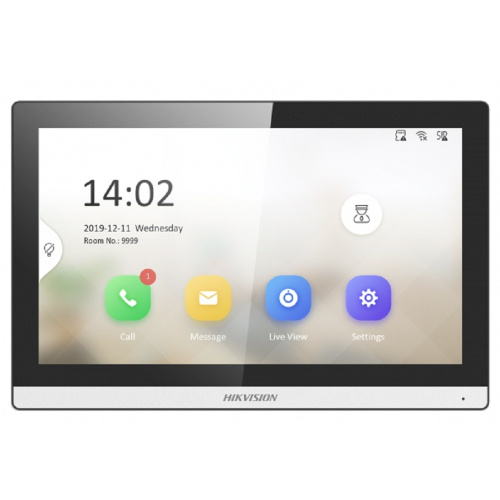 картинка Видеодомофон Hikvision DS-KH6350-WTE1, чёрный от магазина Tovar-RF.ru