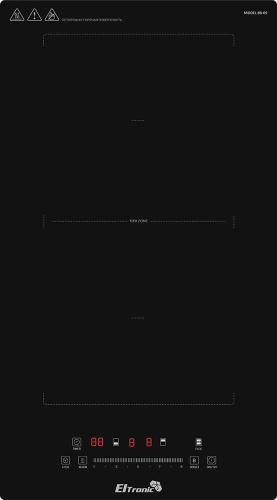картинка варочная панель eltronic (88-09) 2 конфорки индукционная черный от магазина Tovar-RF.ru
