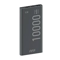 картинка аккумулятор внешний hiper metal 10k space gray 10000mah 2.4a 2xusb темно-серый от магазина Tovar-RF.ru