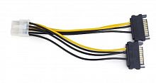 картинка кабель gembird/cablexpert (13420) 2xsata->pci-express 8pin - 0,15 м от магазина Tovar-RF.ru